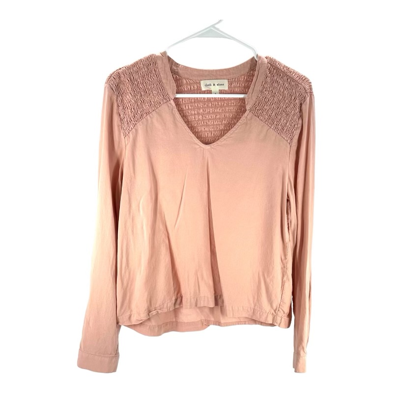 Cloth & Stone | S Small Baby Pink Ruched Top